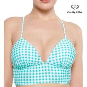 Arizona Jean Co. Smocked Bandeau Juniors Bikini Top Size L